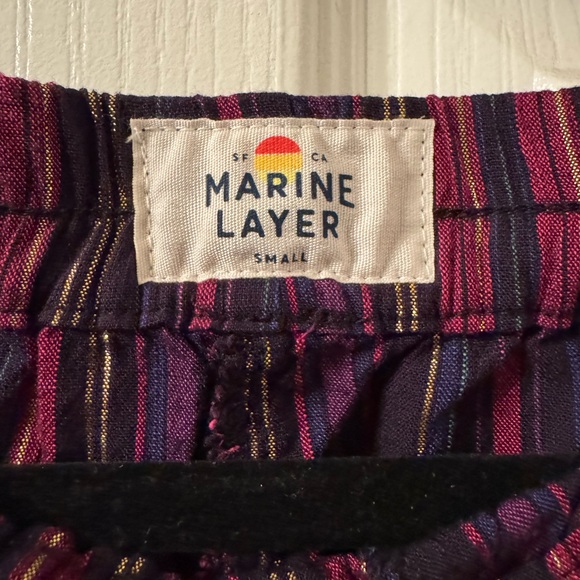 Marine Layer Alison Tencel Multicolor Striped Joggers - Picture 7 of 11
